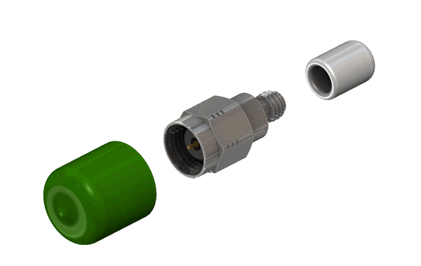 1.00mm Female to 1.85mm Male RF Adapter