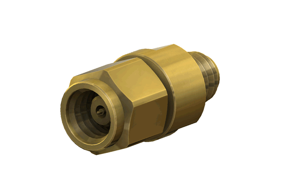 1.00mm Male to 1.00mm Female RF Adapter